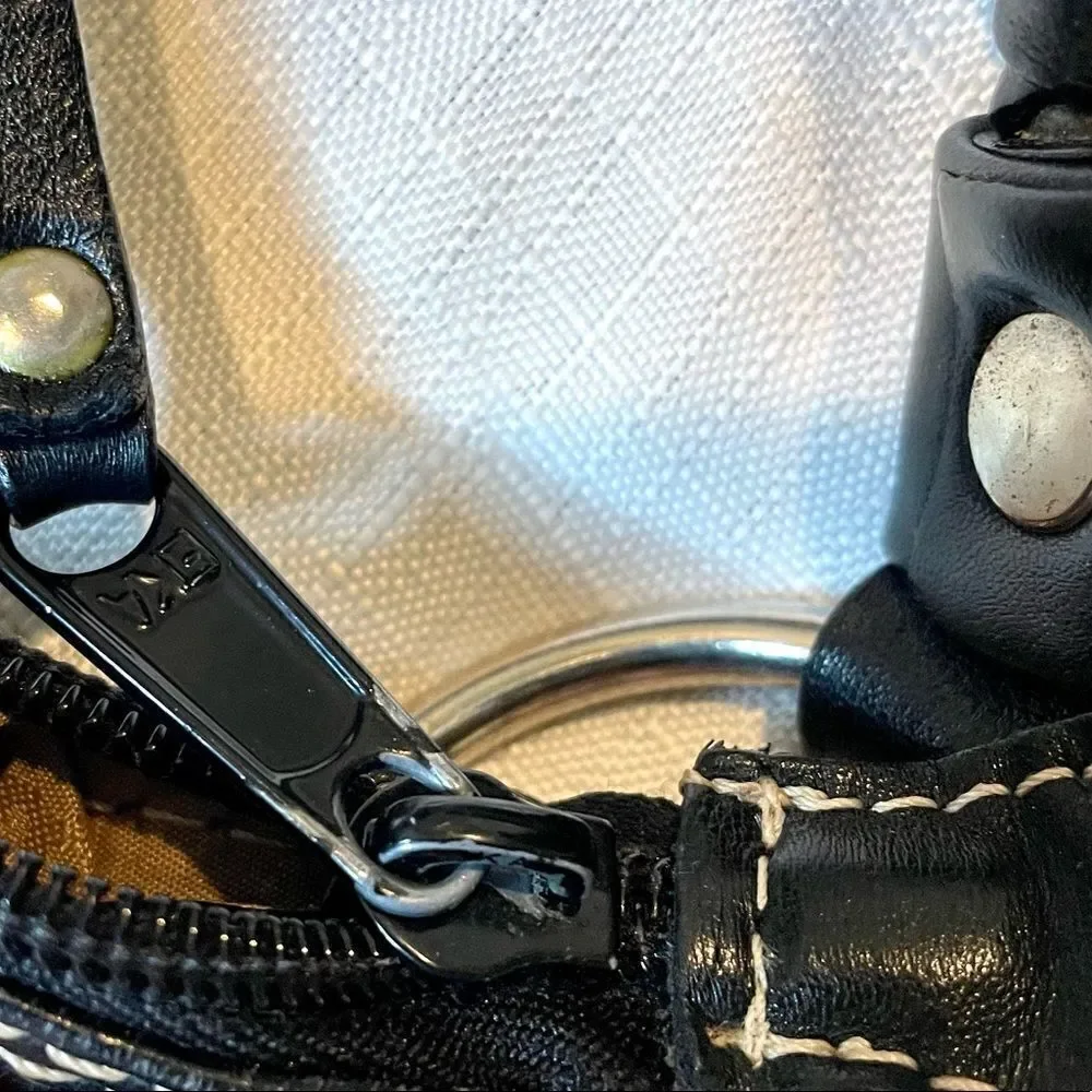 Boots 'N Bags Black Leather Hobo Purse